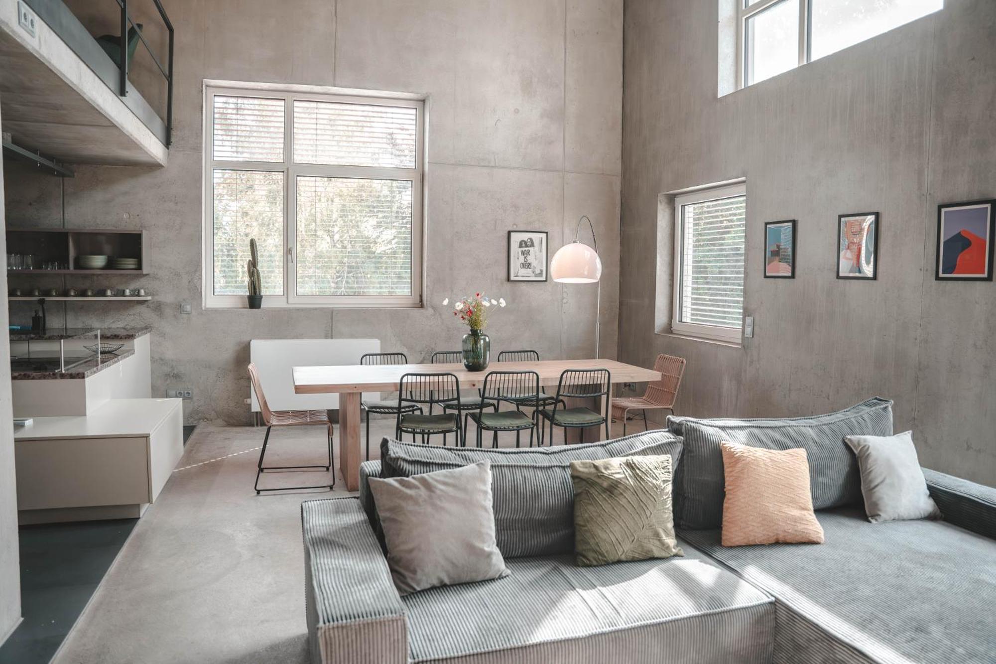 Sunset Club - Loft - 155 M2 Sichtbeton - Zentral Apartment Меминген Екстериор снимка